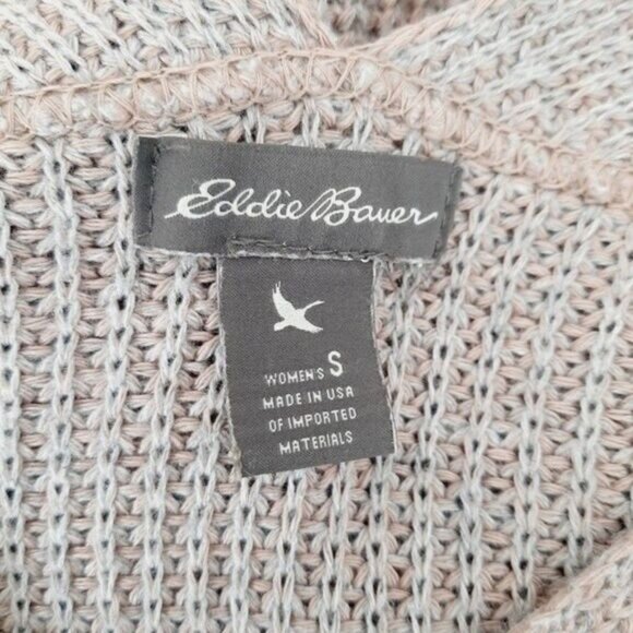 EDDIE BAUER Easy V-Neck Pullover Sweater Hi-low Sz S - Picture 9 of 10